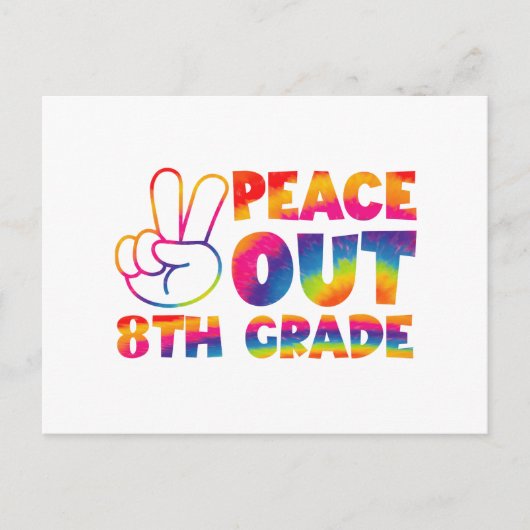 Vrede uit achtste graad das verf laatste dag 8e gr briefkaart (Voorkant)