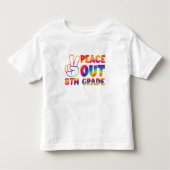 Vrede uit achtste graad das verf laatste dag 8e gr kinder shirts (Voorkant)