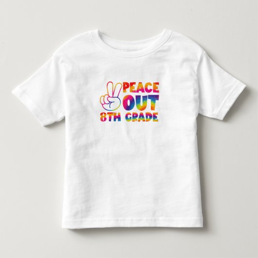 Vrede uit achtste graad das verf laatste dag 8e gr kinder shirts (Voorkant)