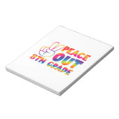 Vrede uit achtste graad das verf laatste dag 8e gr notitieblok (Linkerzijde)