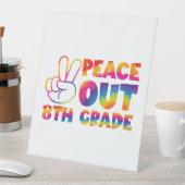 Vrede uit achtste graad das verf laatste dag 8e gr reclamebord met voetstuk (Insitu)