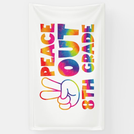 Vrede uit achtste graad das verf laatste dag 8e gr spandoek (Verticaal)