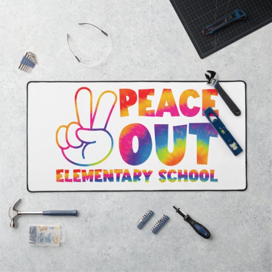 Vrede Uit Basisschool Tie Dye Laatste Dag  Bureaumat (Werkstation)