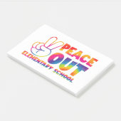 Vrede Uit Basisschool Tie Dye Laatste Dag  Post-it® Notes (Schuin)