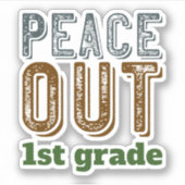 Vrede uit de 1e klas sticker (Voorkant)