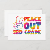 Vrede uit derdegraads stropdas verf laatste dag 3e bedankkaart (Voorkant / Achterkant)