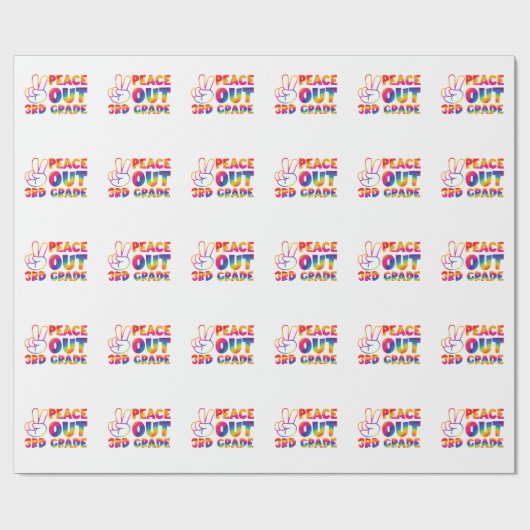 Vrede uit derdegraads stropdas verf laatste dag 3e cadeaupapier (Vlak)