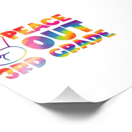 Vrede uit derdegraads stropdas verf laatste dag 3e foto afdruk (Hoek)