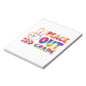 Vrede uit derdegraads stropdas verf laatste dag 3e notitieblok (Linkerzijde)