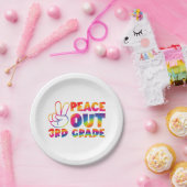 Vrede uit derdegraads stropdas verf laatste dag 3e papieren bordje (Feest)