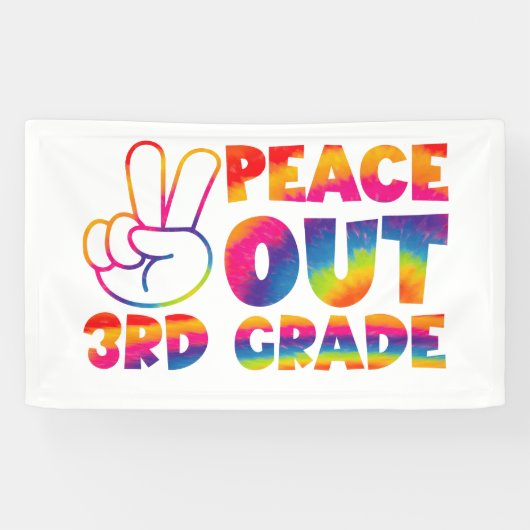 Vrede uit derdegraads stropdas verf laatste dag 3e spandoek (Horizontaal)