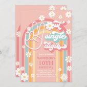 Vrede Uit Eén cijfer Boho Regenboog 10e Verjaardag Kaart (Voorkant / Achterkant)