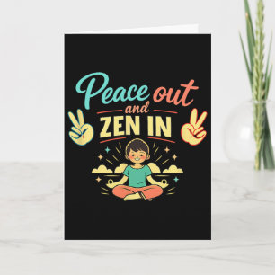 Vrede Uit En Zen In Ontspannen Sfeer Mentale Gezon Kaart