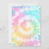 Vrede uit enkele cijfers Hippy Tie Dye Birthday Kaart (Achterkant)