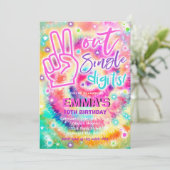 Vrede uit enkele cijfers Hippy Tie Dye Birthday Kaart (Staand voorkant)