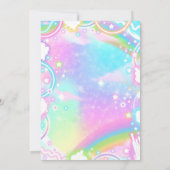 Vrede uit enkele cijfers pastel neon 10e verjaarda kaart (Achterkant)