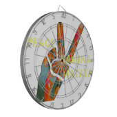 Vrede uit: Hakuna Matata Vibes Sign Dartbord (Voorkant Links)