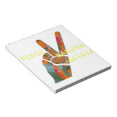 Vrede uit: Hakuna Matata Vibes Sign Notitieblok (Schuin)