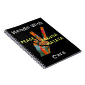 Vrede uit: Hakuna Matata Vibes Sign Notitieboek (Rechterzijde)