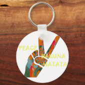 Vrede uit: Hakuna Matata Vibes Sign Sleutelhanger (Voorkant)