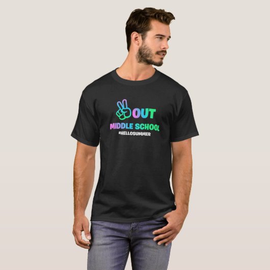 Vrede uit het Afstuderen van de middelbare school  T-shirt (Voorkant volledig)