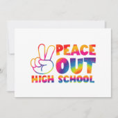 Vrede Uit Hoogste Scholen Tie Dye Laatste Dag Van  Aankondiging (Voorkant)
