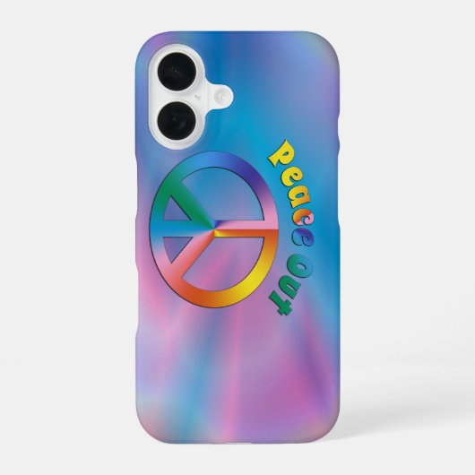 Vrede uit! iPhone 16 hoesje (Achterkant)