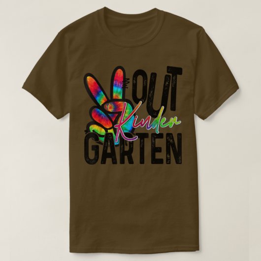 Vrede uit Kindergarten dye zomer vorige dag T-shirt (Design voorkant)