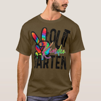 Vrede uit Kindergarten dye zomer vorige dag T-shirt