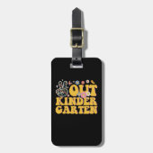 Vrede uit kleuterschool Groovy Laatste dag van de  Bagagelabel (Voorkant verticaal)