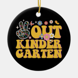 Vrede uit kleuterschool Groovy Laatste dag van de  Keramisch Ornament