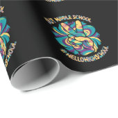 Vrede Uit Middel Hallo Hoge School Tie Dye  Cadeaupapier (Rol Hoek)