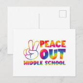 Vrede uit middelbare school das dye laatste dag va briefkaart (Voorkant / Achterkant)