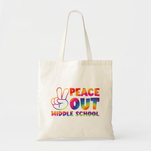 Vrede uit middelbare school das dye laatste dag va tote bag (Voorkant)