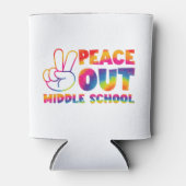 Vrede Uit Middelbare School Tie Dye Laatste Dag Va Blikjeskoeler (Voorkant)