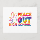 Vrede uit middelbare schooltijd verf laatste dag v briefkaart (Voorkant)