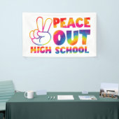 Vrede uit middelbare schooltijd verf laatste dag v spandoek (Beurs)