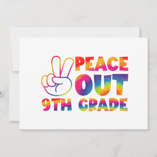 Vrede uit negende graad stropdas verf laatste dag  kaart (Voorkant)