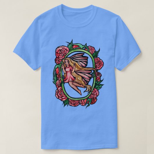Vrede uit onbeschoemde vreedzame Rozen Garden T-shirt (Design voorkant)