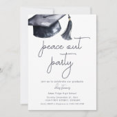Vrede uit Partij Graduatie Party Uitnodiging (Voorkant)
