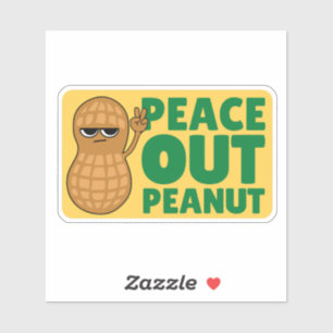 VREDE UIT PINDA SASSY SCHATTIGEE NOOT STICKER