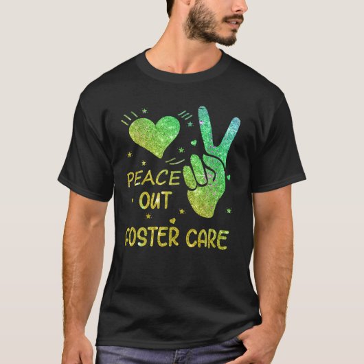 Vrede Uit Pleegzorg Adoptie Gotcha Dag 2023 T S T-shirt (Voorkant)