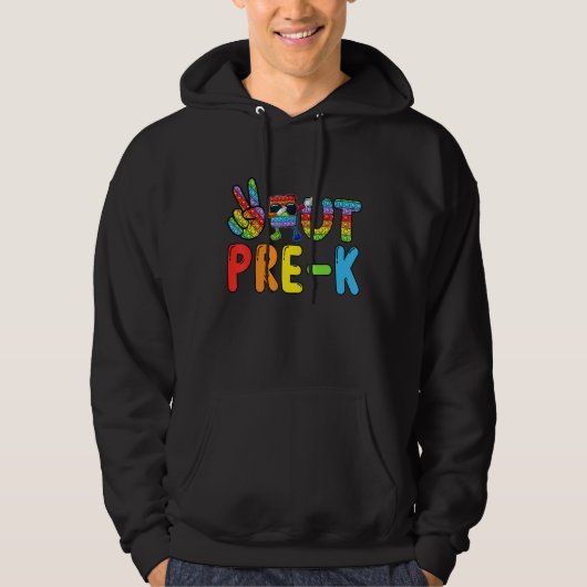 Vrede Uit Pre Kleuterschool Peace Hand & Dabbing P Hoodie (Voorkant)
