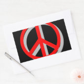 Vrede uit rechthoekige sticker (Envelop)