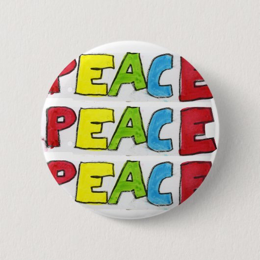 Vrede uit ronde button 5,7 cm (Voorkant)
