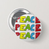 Vrede uit ronde button 5,7 cm (Voorkant /achterkant)
