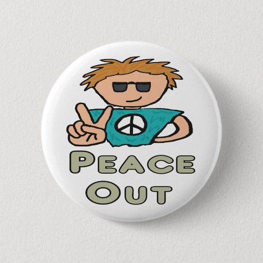 Vrede uit ronde button 5,7 cm (Voorkant)