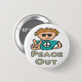 Vrede uit ronde button 5,7 cm (Voorkant /achterkant)