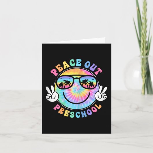 Vrede uit school 2024 Laatste dag van de schoolzom Kaart (Voorkant)