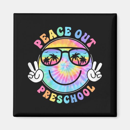 Vrede uit school 2024 Laatste dag van de schoolzom Magneet (Voorkant)